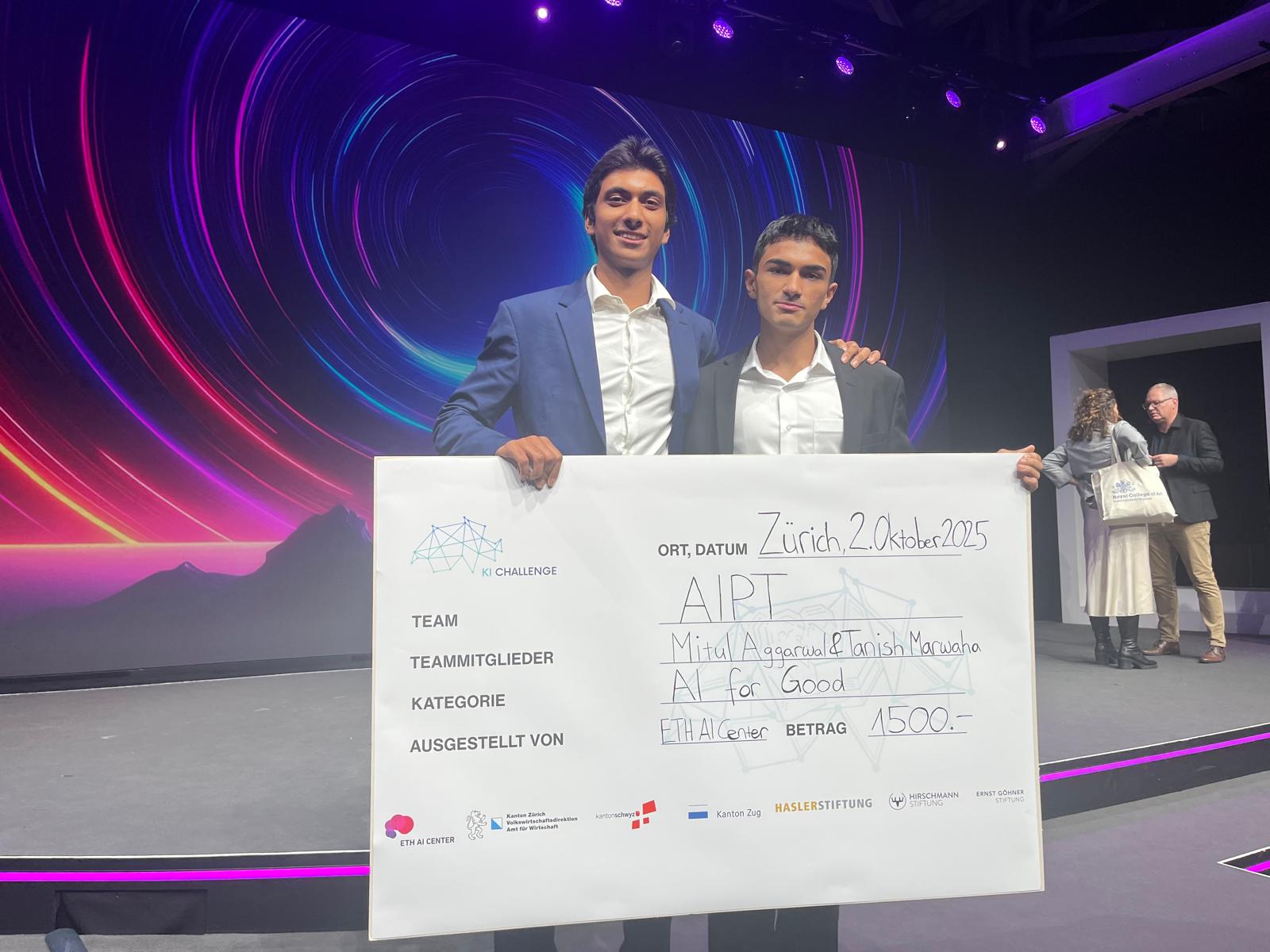 AI Personal Trainer award confirmation