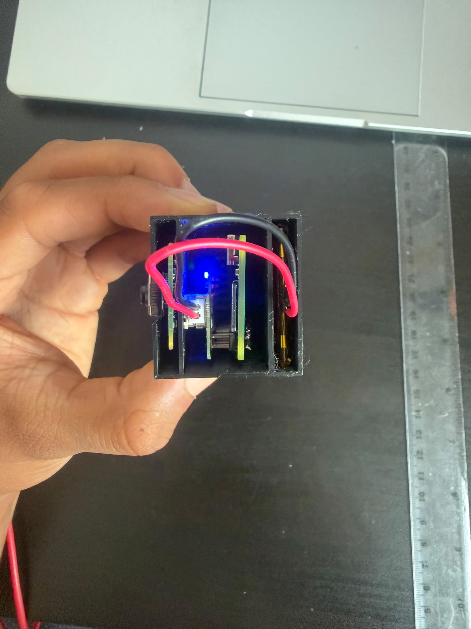 Inside a self-built GolfCam camera unit
